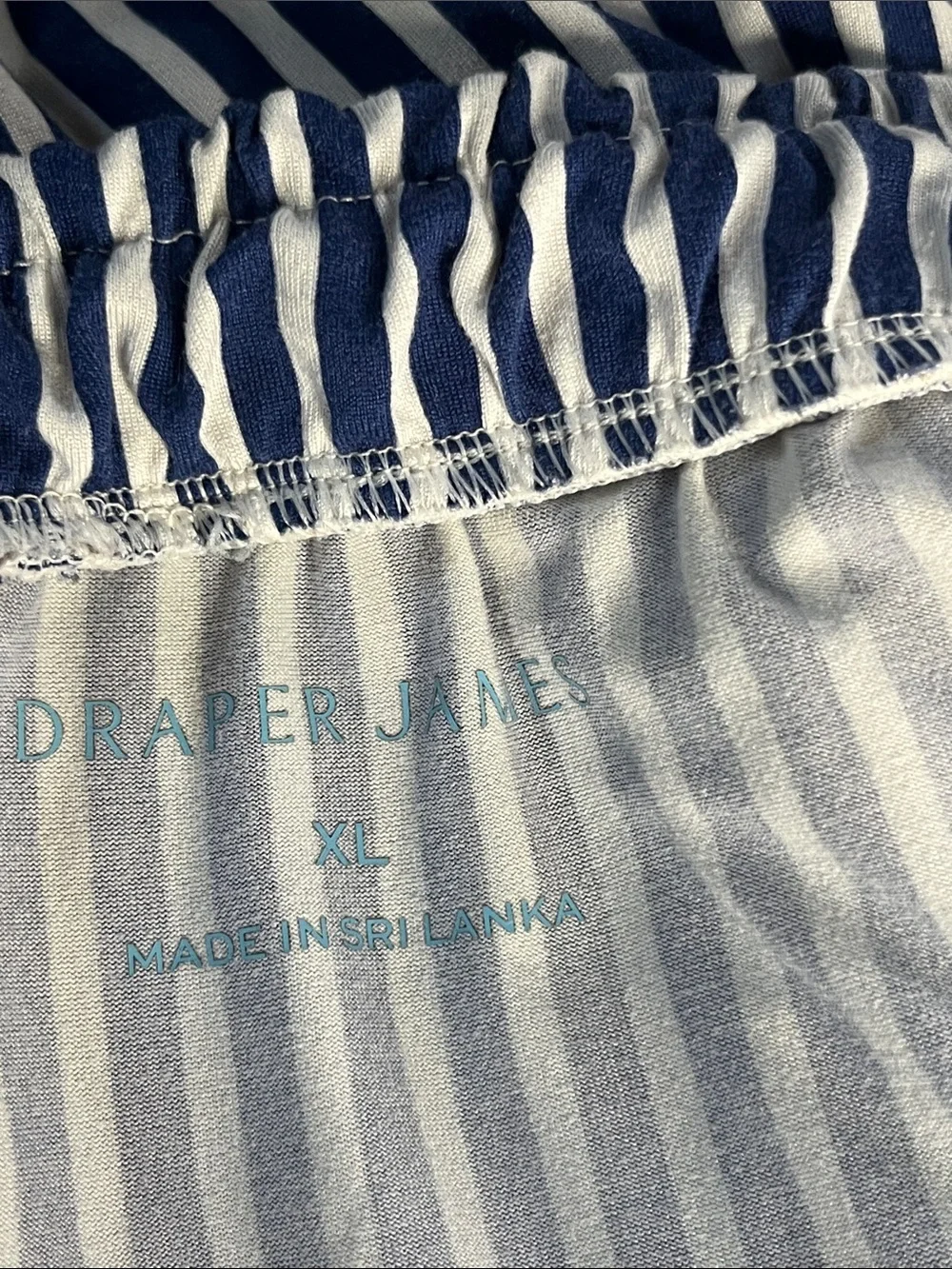 Draper James Navy & White Striped Short-Sleeve Women's Pajama Set XL